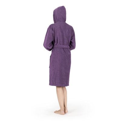 Nine West HoodedTurkish Cotton Unisex Bath Robe Collection | Wayfair